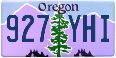OR license plate 927YHI