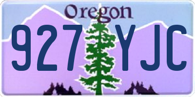 OR license plate 927YJC
