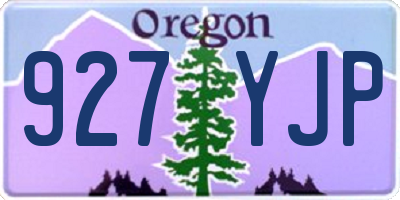 OR license plate 927YJP