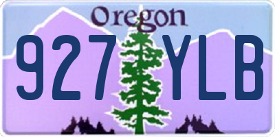 OR license plate 927YLB