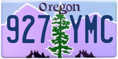 OR license plate 927YMC