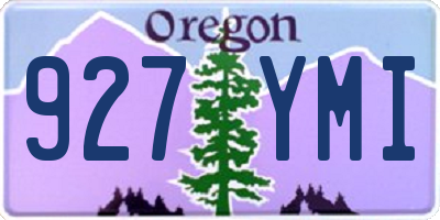 OR license plate 927YMI