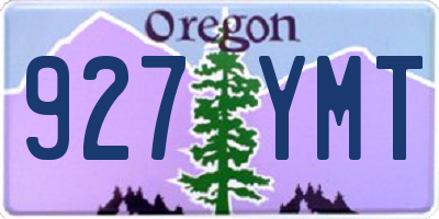 OR license plate 927YMT