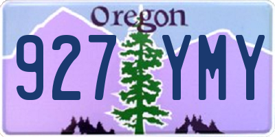 OR license plate 927YMY