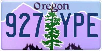 OR license plate 927YPE