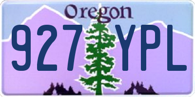 OR license plate 927YPL