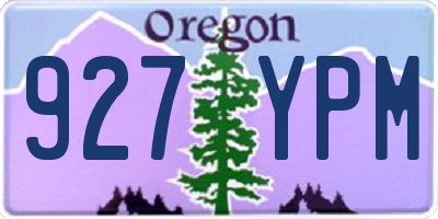 OR license plate 927YPM