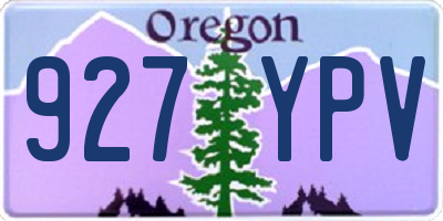 OR license plate 927YPV