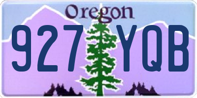 OR license plate 927YQB