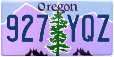 OR license plate 927YQZ