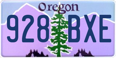 OR license plate 928BXE