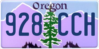 OR license plate 928CCH
