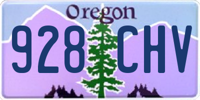 OR license plate 928CHV