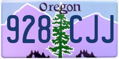 OR license plate 928CJJ