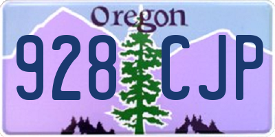 OR license plate 928CJP