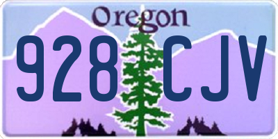 OR license plate 928CJV