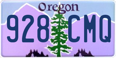 OR license plate 928CMQ