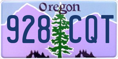 OR license plate 928CQT