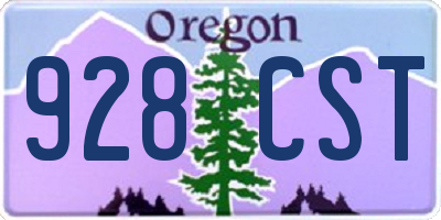 OR license plate 928CST