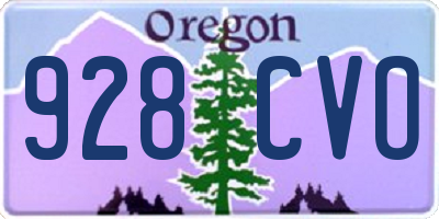OR license plate 928CVO