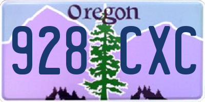 OR license plate 928CXC