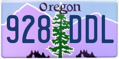 OR license plate 928DDL