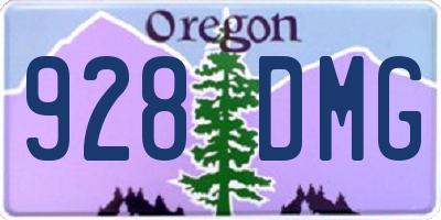 OR license plate 928DMG