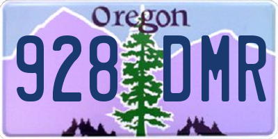 OR license plate 928DMR