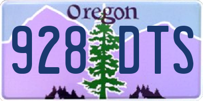 OR license plate 928DTS