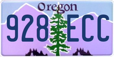 OR license plate 928ECC