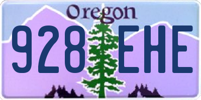 OR license plate 928EHE