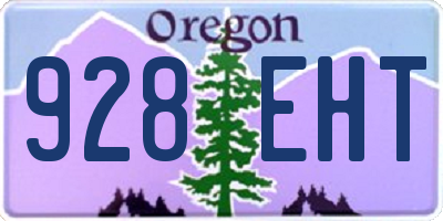 OR license plate 928EHT