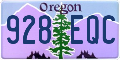 OR license plate 928EQC