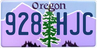 OR license plate 928HJC