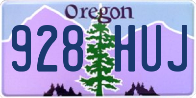 OR license plate 928HUJ