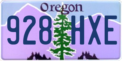 OR license plate 928HXE