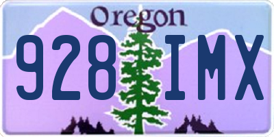 OR license plate 928IMX