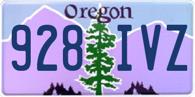 OR license plate 928IVZ