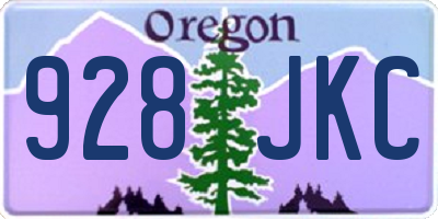 OR license plate 928JKC