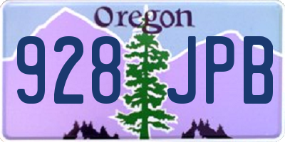 OR license plate 928JPB
