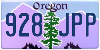 OR license plate 928JPP