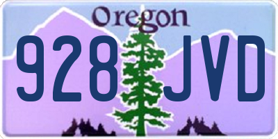 OR license plate 928JVD