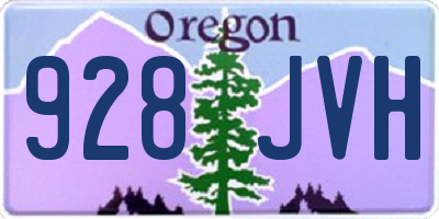OR license plate 928JVH