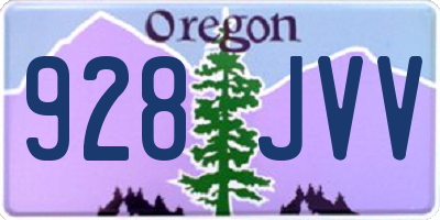 OR license plate 928JVV