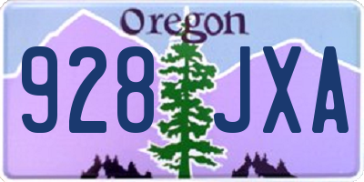 OR license plate 928JXA