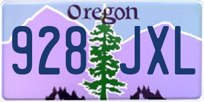 OR license plate 928JXL