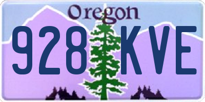 OR license plate 928KVE