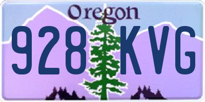 OR license plate 928KVG