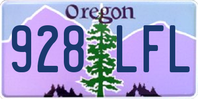 OR license plate 928LFL