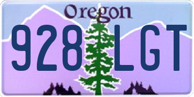 OR license plate 928LGT